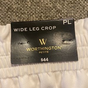 Worthington Petite Wide Leg Crop Pants